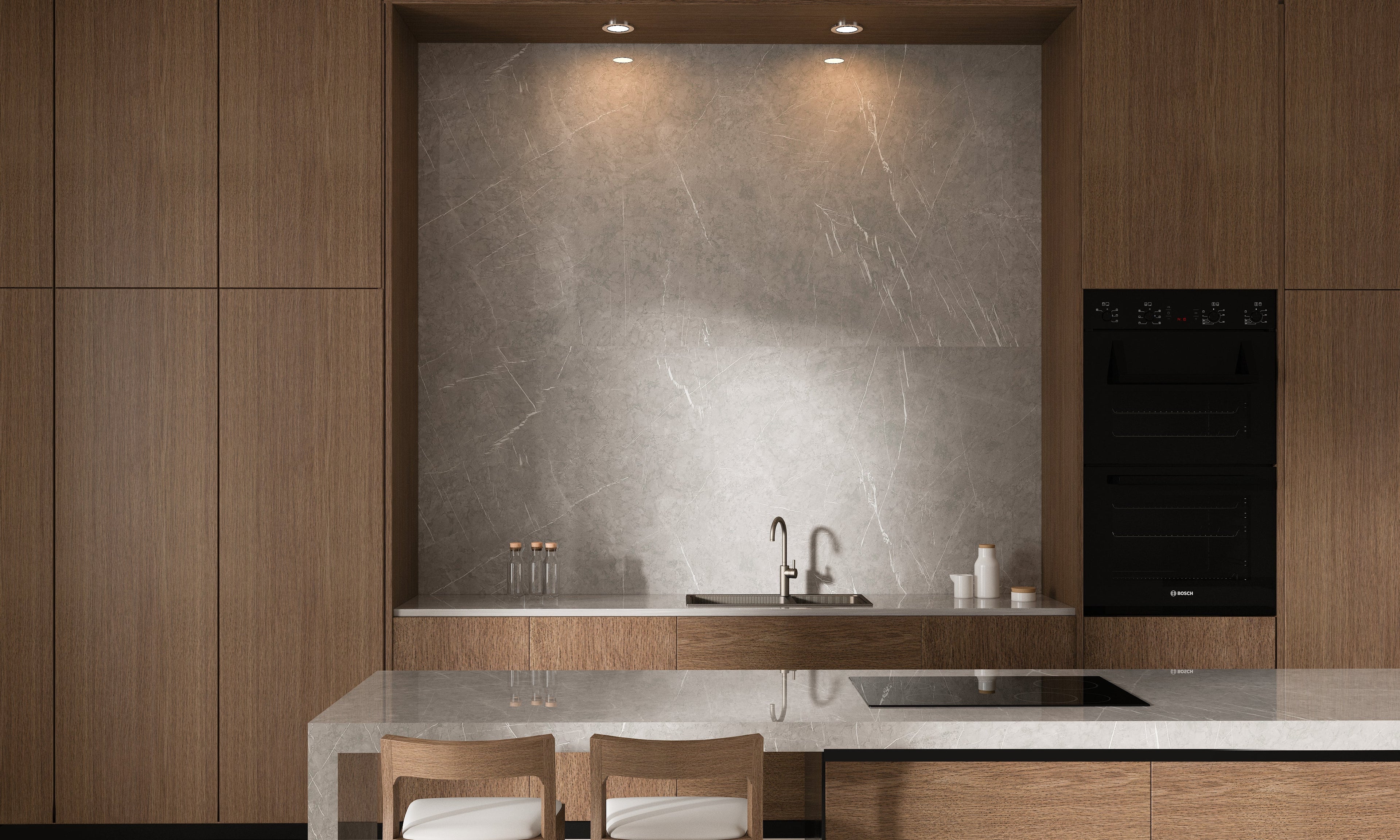 64"x 128" Pietra Grey Porcelain Slab