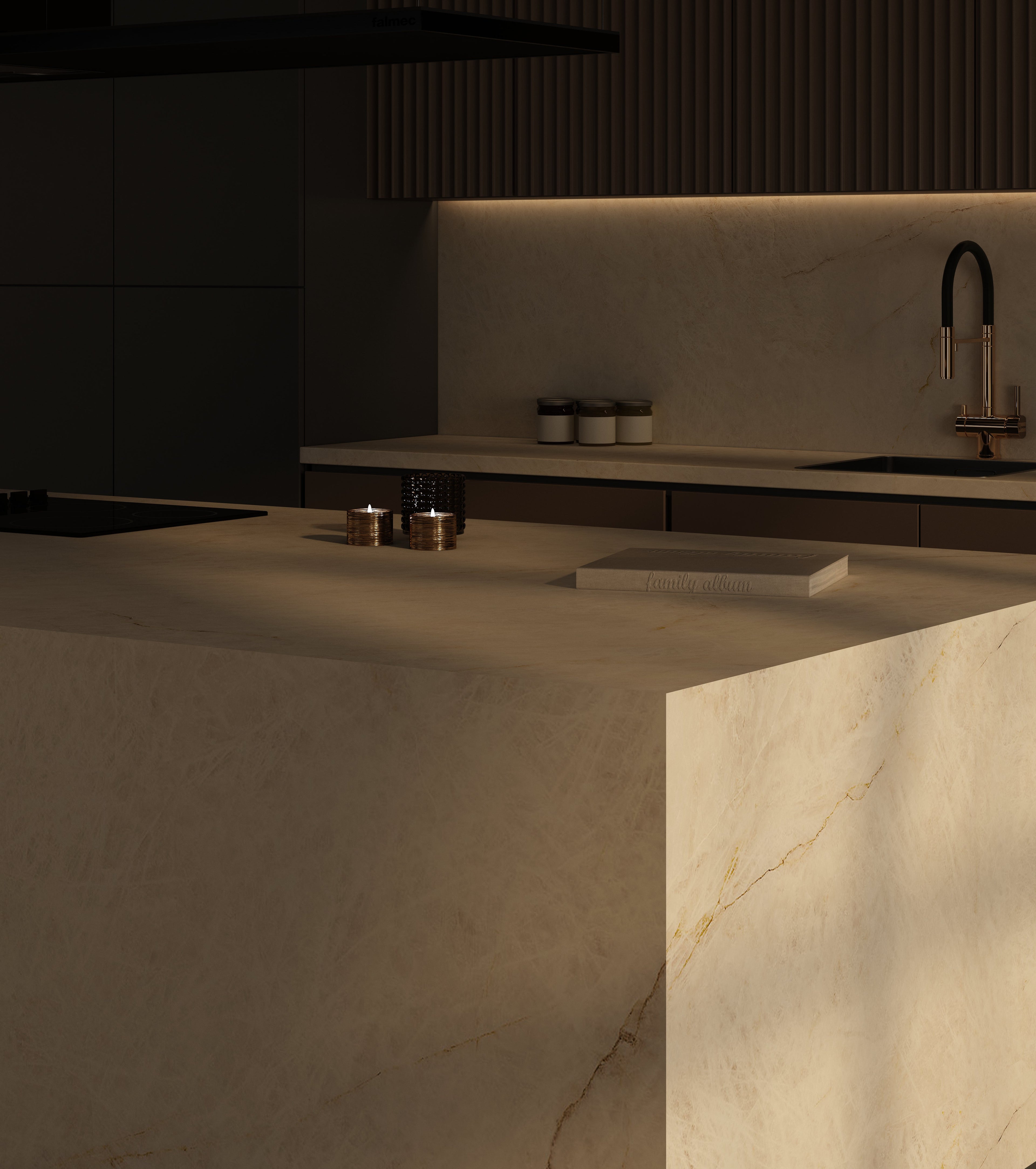 64"x 128" Crystal Luxor Porcelain Slab