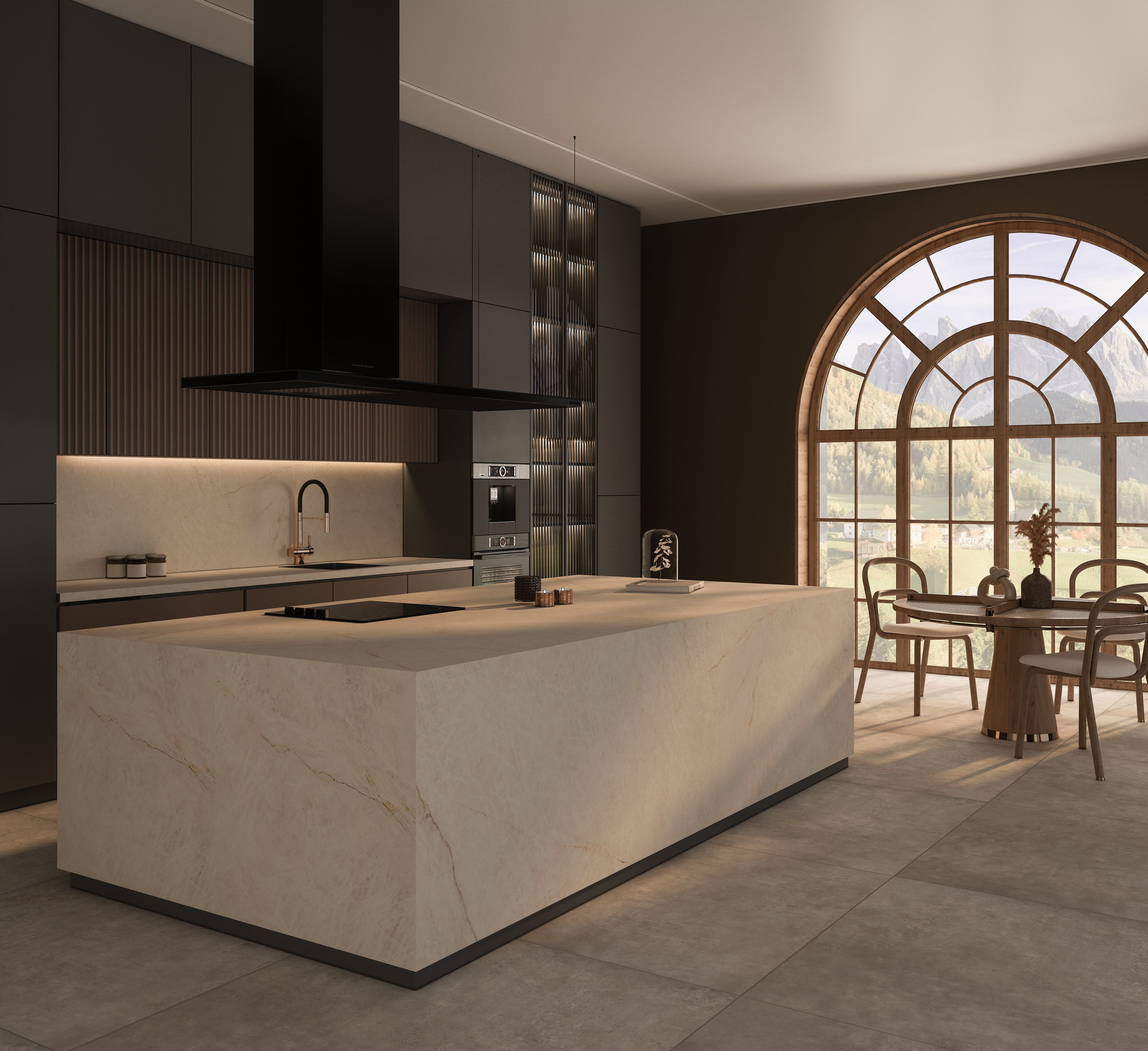 64"x 128" Crystal Luxor Porcelain Slab
